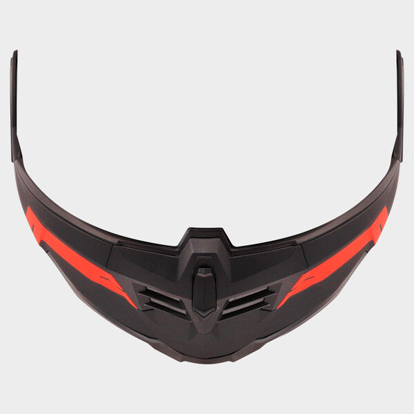 LS2 FF906 Chin Bar Bend Matt Black / Red
