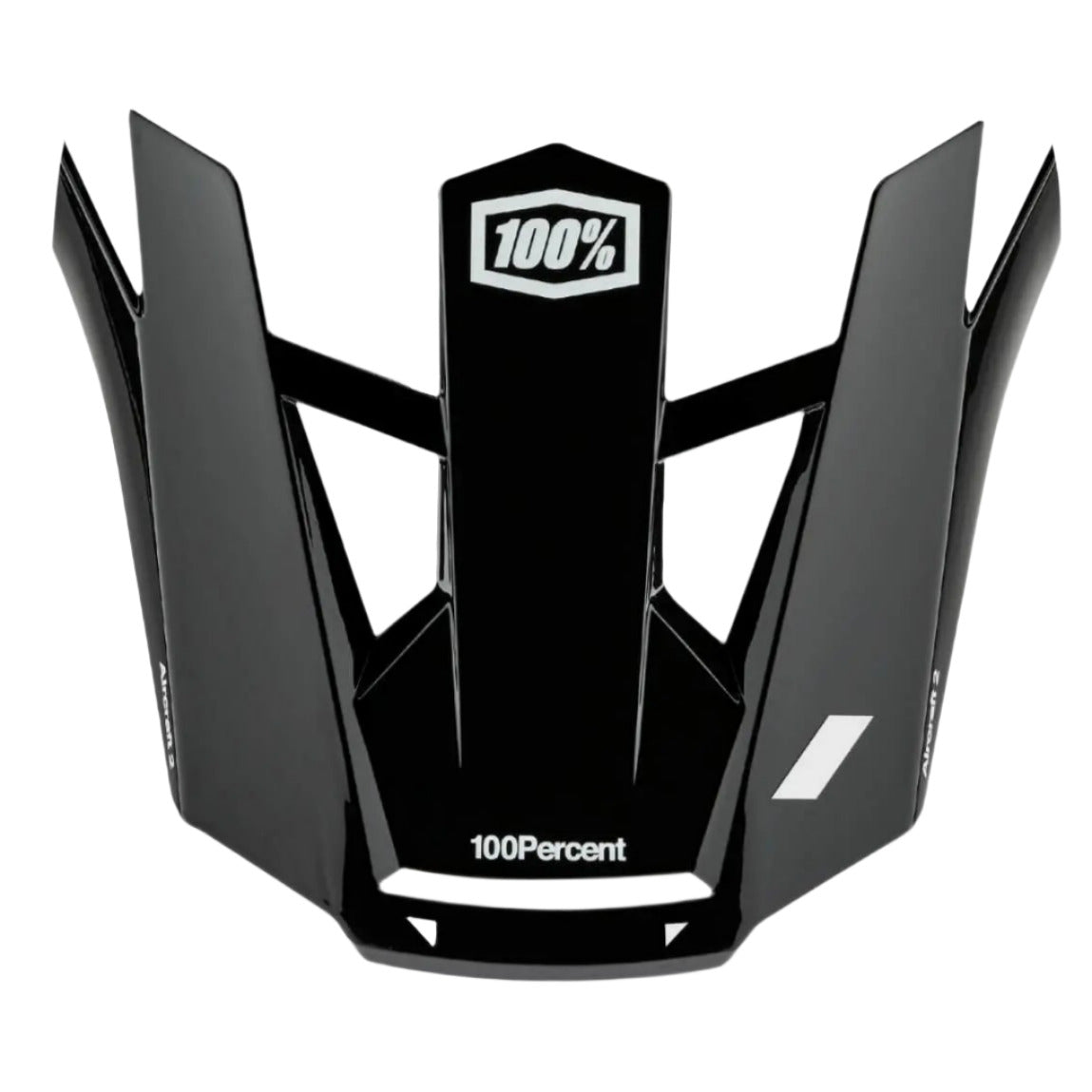 100% Aircraft 2 Replacement Visor Black / White - FREE UK Shipping, FREE 365 Day Returns | Moto Central