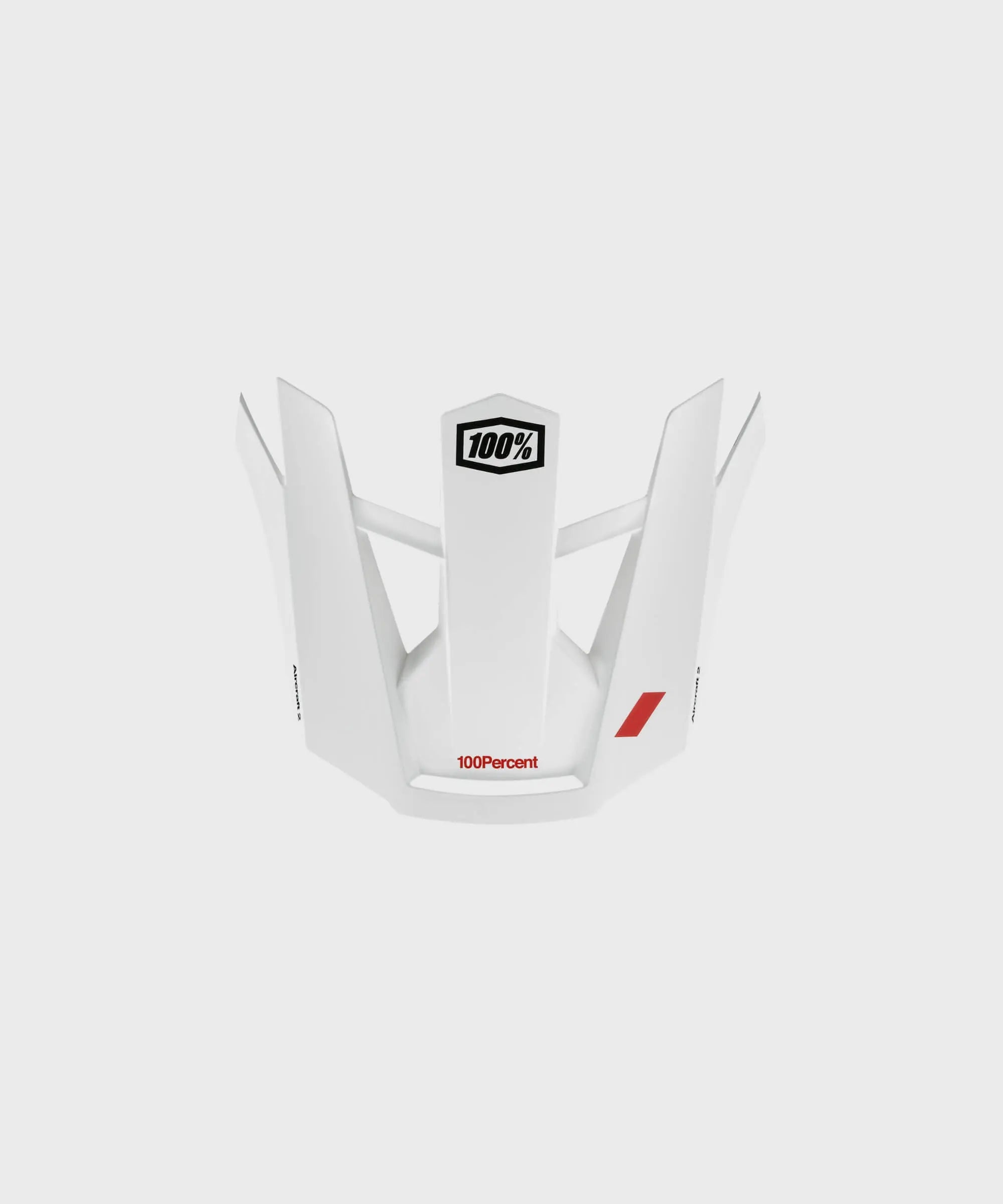100% Aircraft 2 Replacement Visor Red / White - FREE UK Shipping, FREE 365 Day Returns | Moto Central