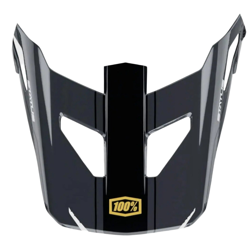 100% Status Youth Replacement Visor Carby / Charcoal - FREE UK Shipping, FREE 365 Day Returns | Moto Central