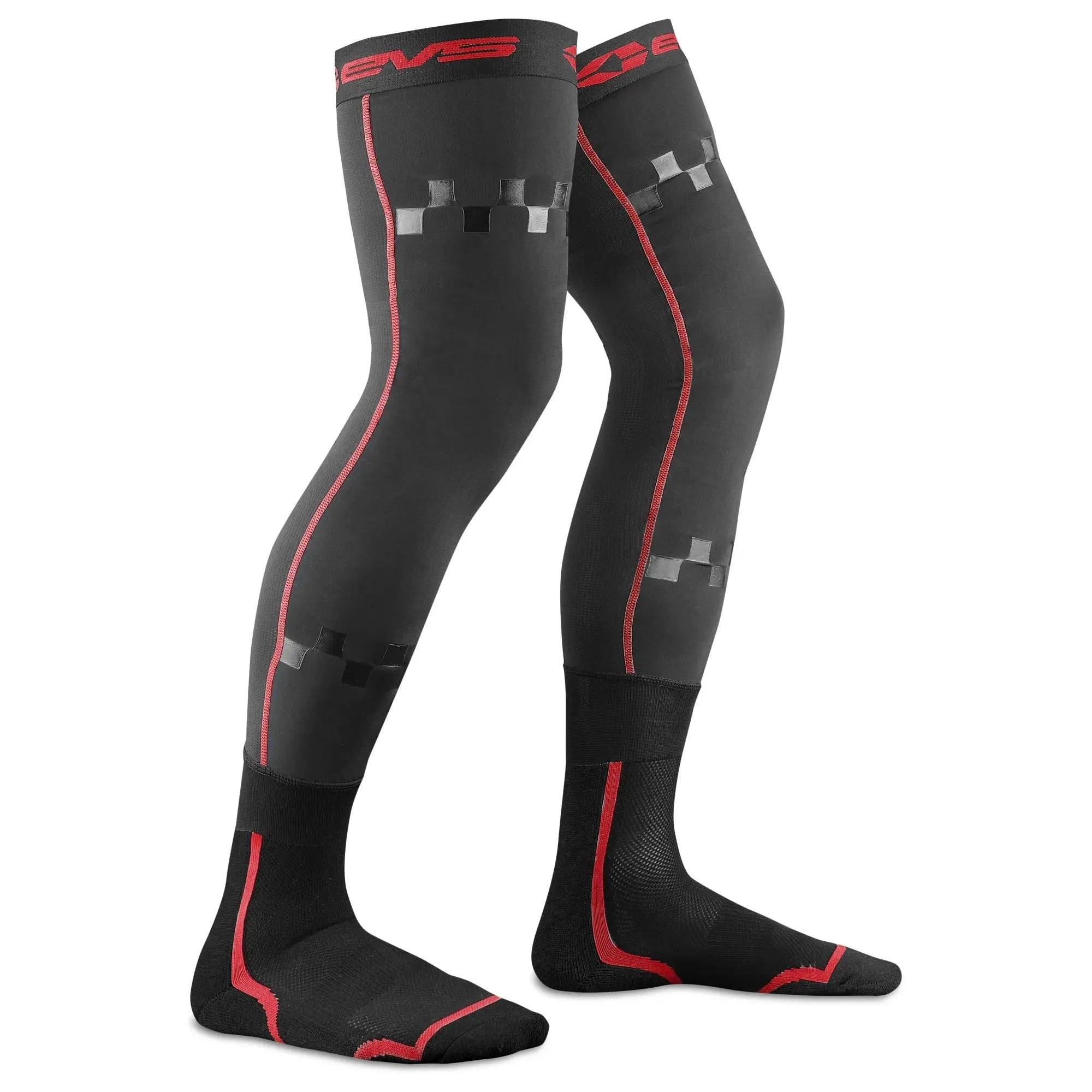 EVS TUG Fusion Knee Brace Liner / Socks Combo Black / Red - FREE UK Shipping, FREE 365 Day Returns | Moto Central