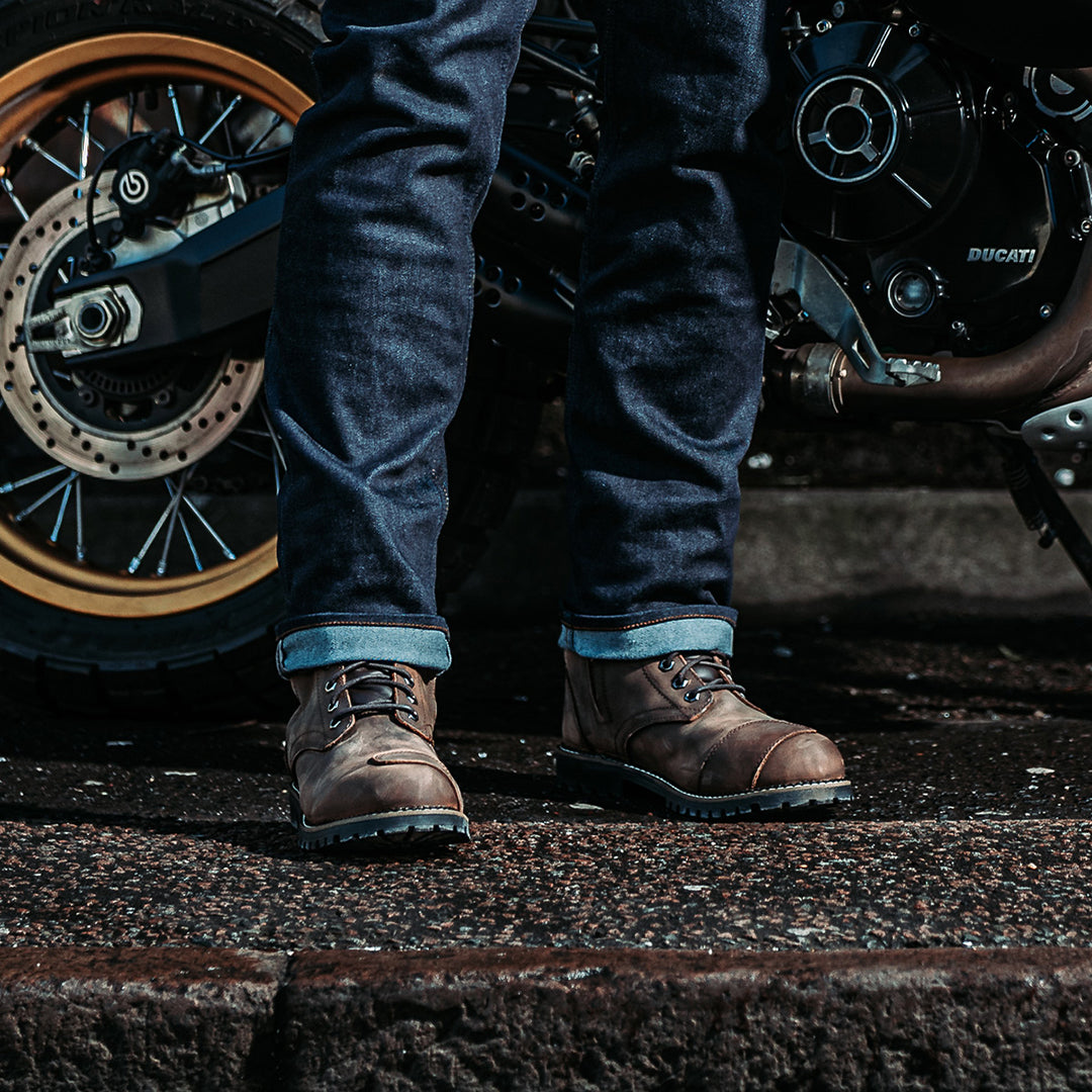 Spada Pilgrim Grande Waterproof CE Boots Brown FREE UK Delivery, FREE 365 Day Returns | Moto Central