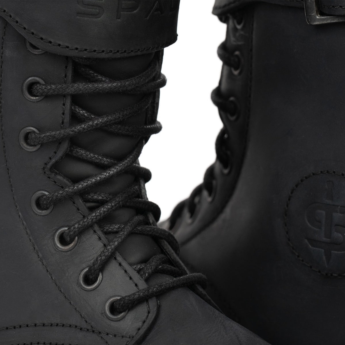 Spada Pilgrim Grande Rev.2 CE Waterproof Boots Distressed Black FREE UK Delivery, FREE 365 Day Returns | Moto Central