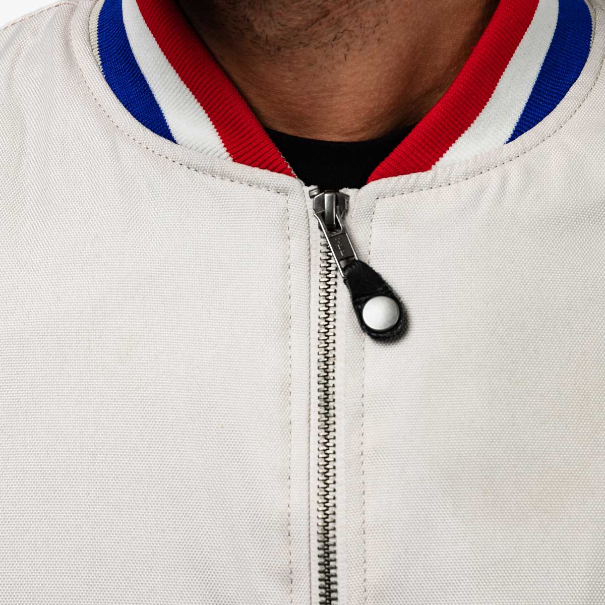 Spada Airforce MA1 Royale CE Waterproof Bomber Textile Jacket Ivory FREE UK Delivery, FREE 365 Day Returns | Moto Central