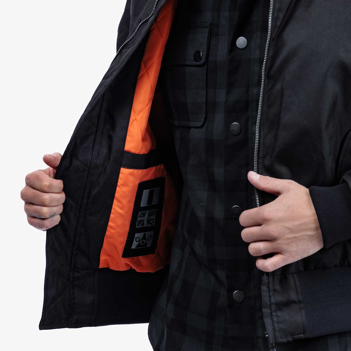 Spada Airforce MA1 CE Waterproof Bomber Textile Jacket Black FREE UK Delivery, FREE 365 Day Returns | Moto Central