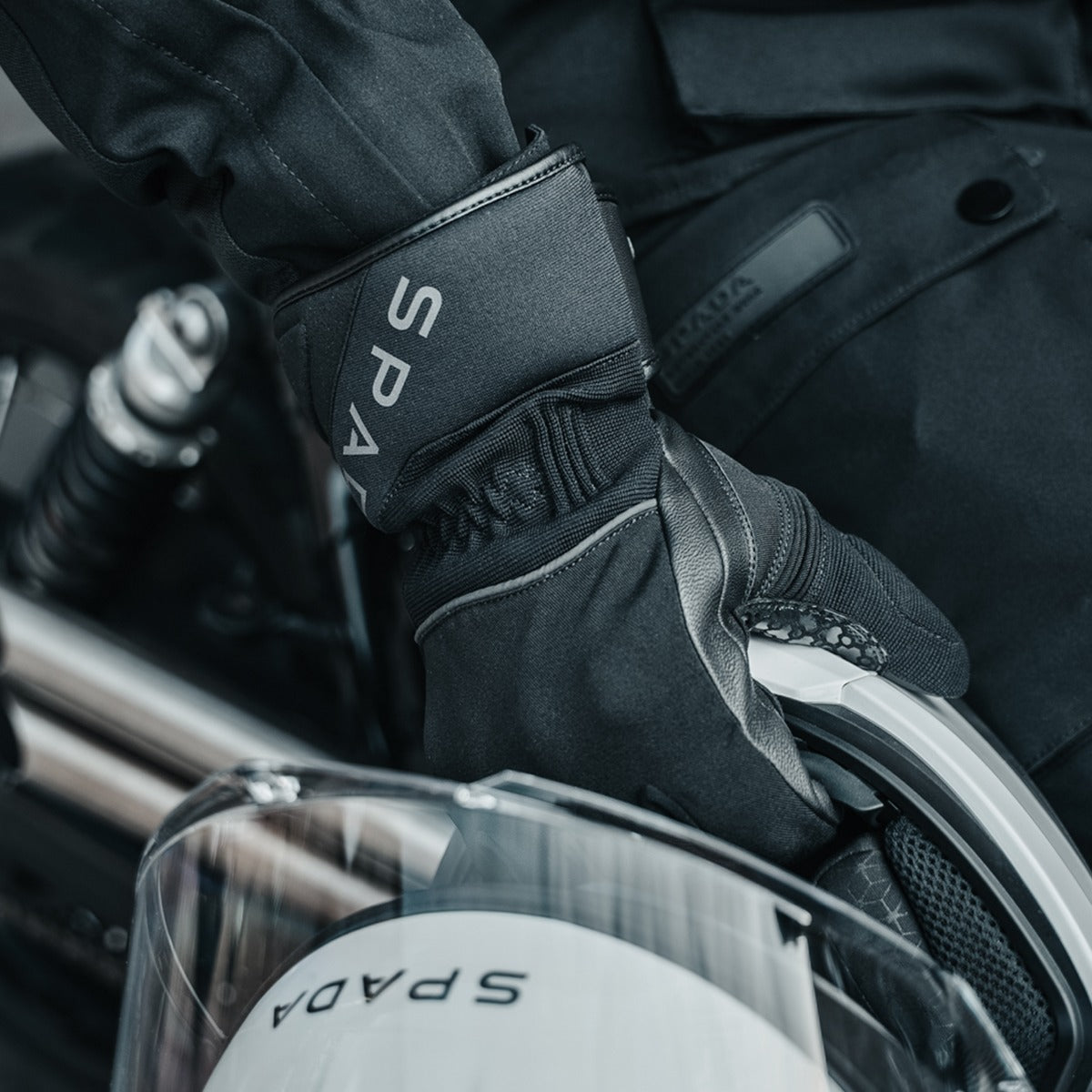 Spada Junction Rev.2 CE Waterproof Textile Gloves Black FREE UK Delivery, FREE 365 Day Returns | Moto Central