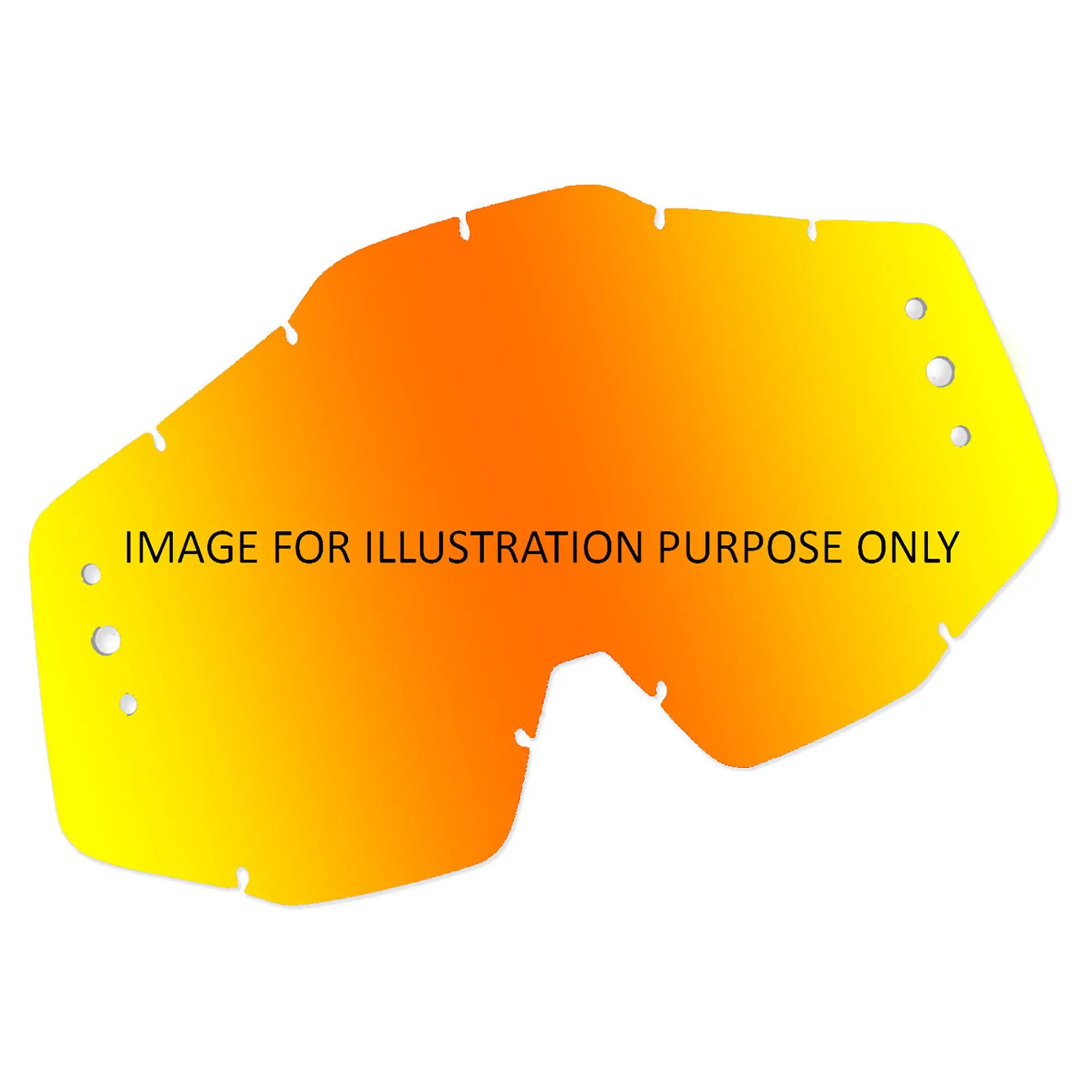 Race Optics Oakley O2-MX Lens Mirror Tear-Off Fire - FREE UK Shipping, FREE 365 Day Returns | Moto Central
