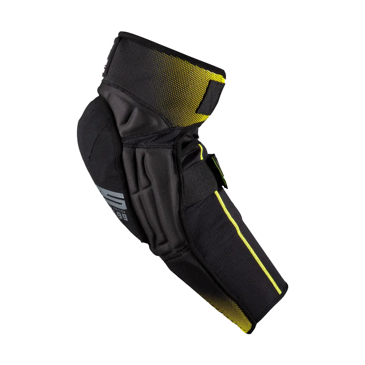 EVS TP199 Youth Knee Guards Black / Hi-Viz Yellow - FREE UK Shipping, FREE 365 Day Returns | Moto Central