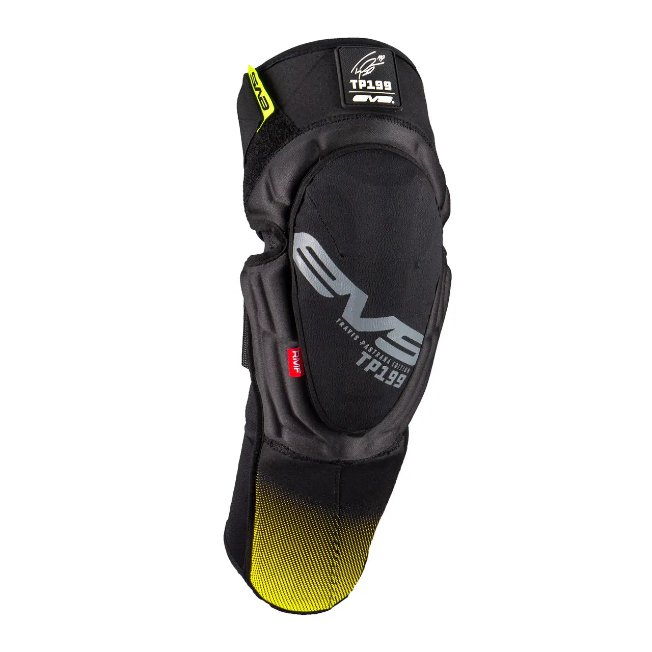 EVS TP199 Knee Guards Black / Hi-Viz Yellow - FREE UK Shipping, FREE 365 Day Returns | Moto Central