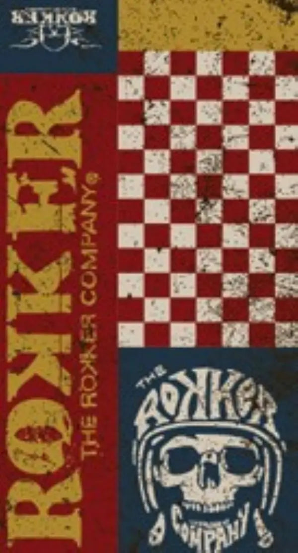 Rokker Neck Warmer Check Skull Red FREE UK Delivery, FREE 365 Day Returns | Moto Central