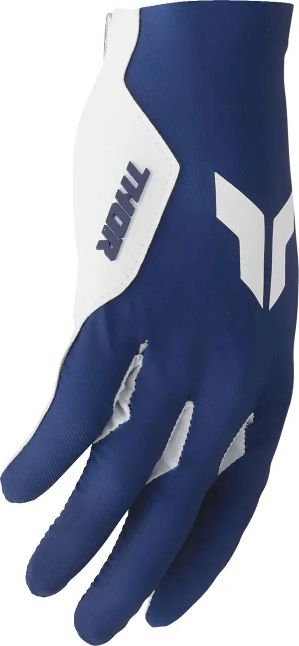 Thor Sportmode Iconic Textile Gloves Navy / White - FREE UK Shipping, FREE 365 Day Returns | Moto Central