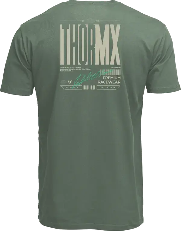 Thor Signature T-Shirt Olive - FREE UK Shipping, FREE 365 Day Returns | Moto Central