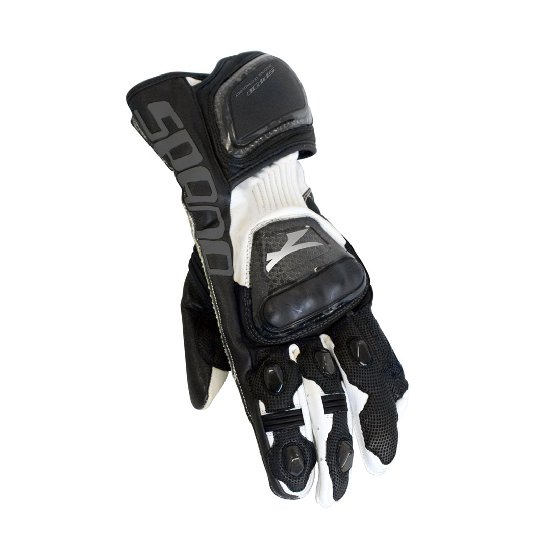 Spada Elite Leather Gloves White FREE UK Delivery, FREE 365 Day Returns | Moto Central