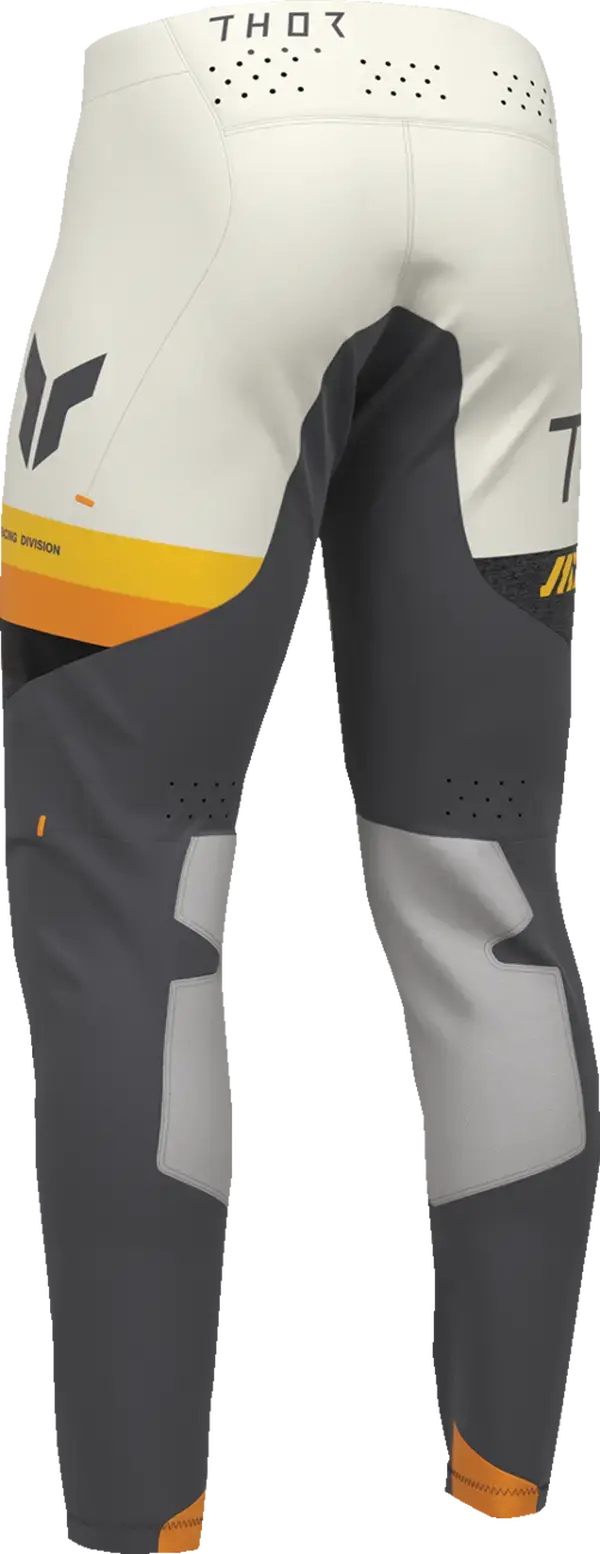 Thor Sportmode League MX Textile Trouser Charcoal / Orange / Yellow - FREE UK Shipping, FREE 365 Day Returns | Moto Central
