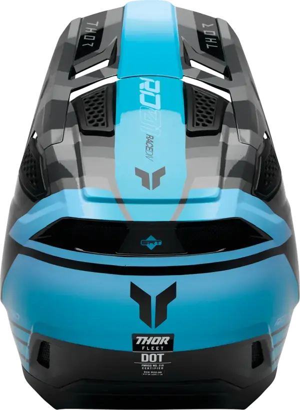 Thor Fleet Camber Black / Teal - FREE UK Shipping, FREE 365 Day Returns | Moto Central