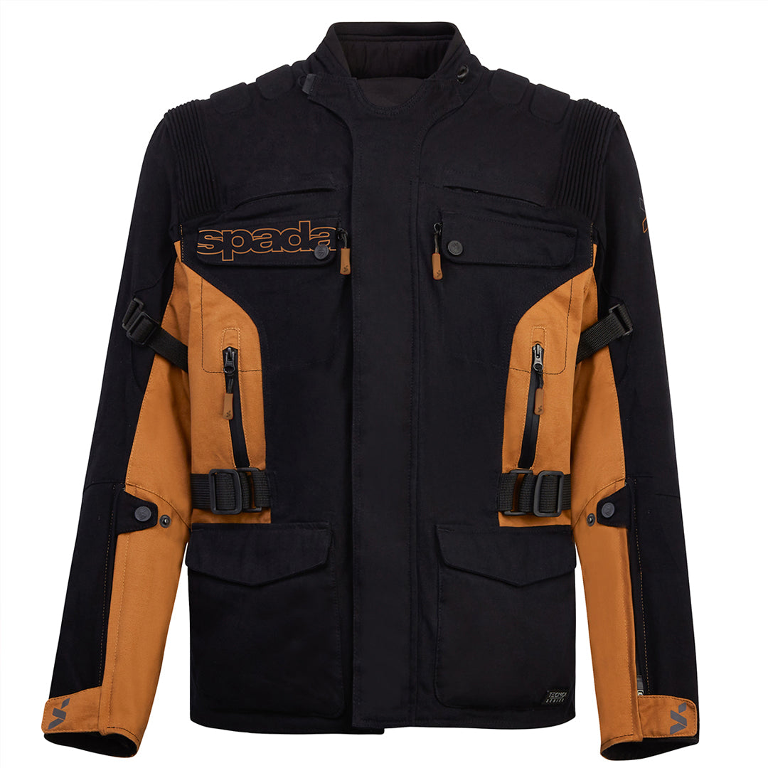 Spada Ascent V3 CE Textile Jacket Black / Tan FREE UK Delivery, FREE 365 Day Returns | Moto Central