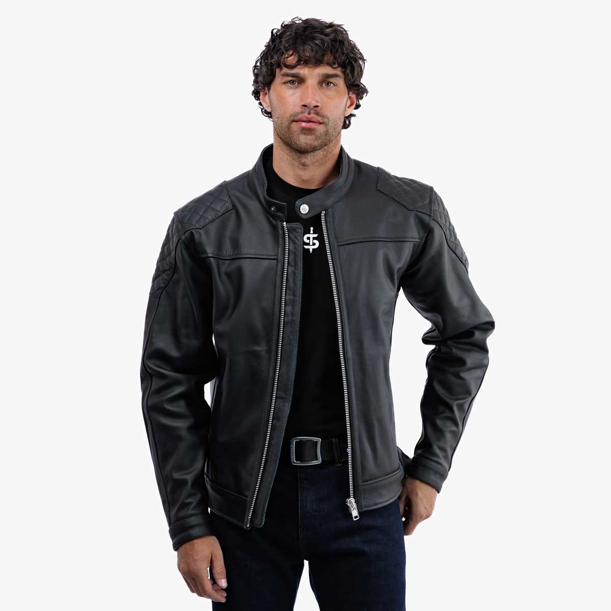 Spada Lambert Rev.2 CE Leather Jacket Black FREE UK Delivery, FREE 365 Day Returns | Moto Central