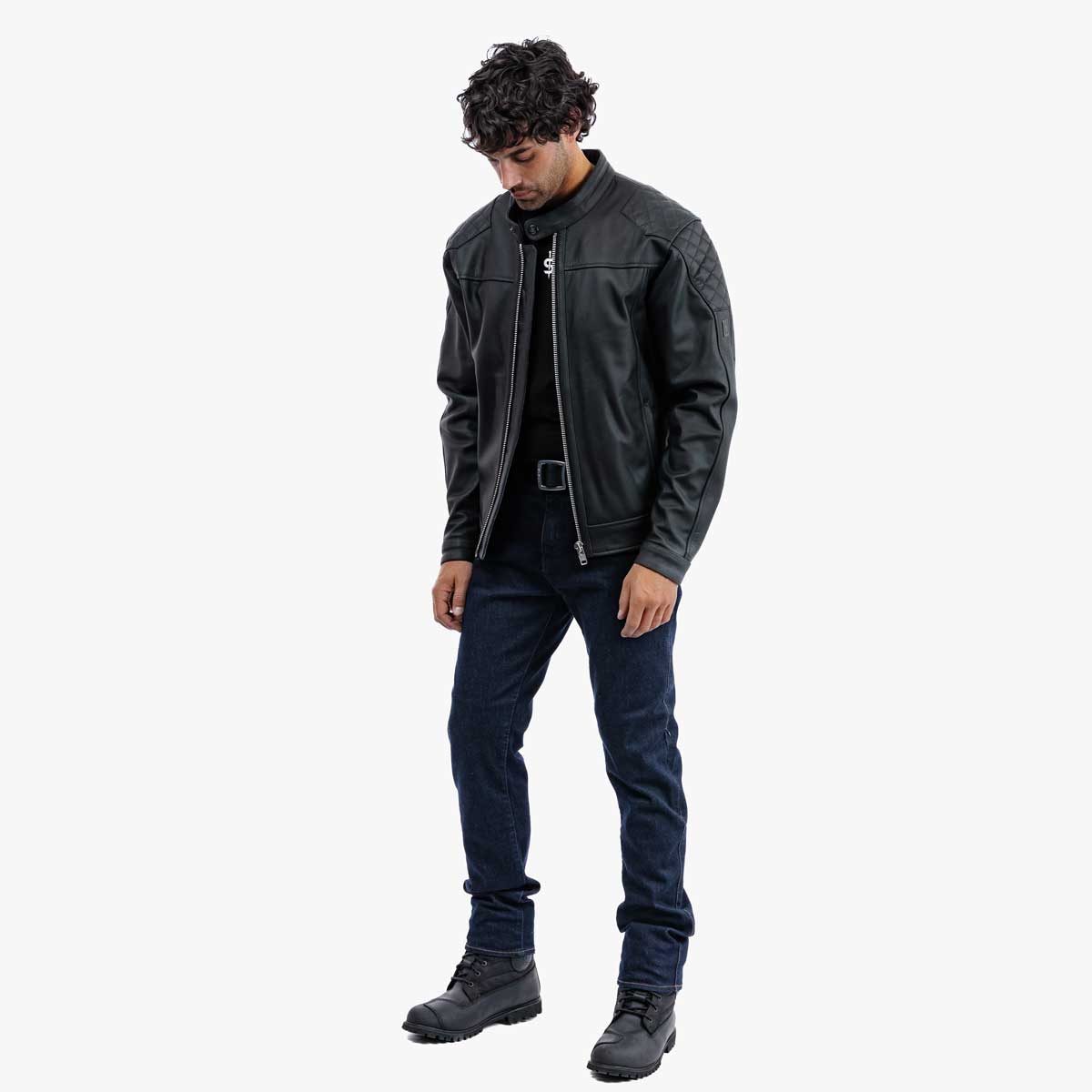 Spada Lambert Rev.2 CE Leather Jacket Black FREE UK Delivery, FREE 365 Day Returns | Moto Central