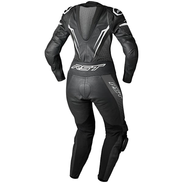 RST Tractech Evo 5 CE Ladies One Piece Leather Suit Black / White / Black