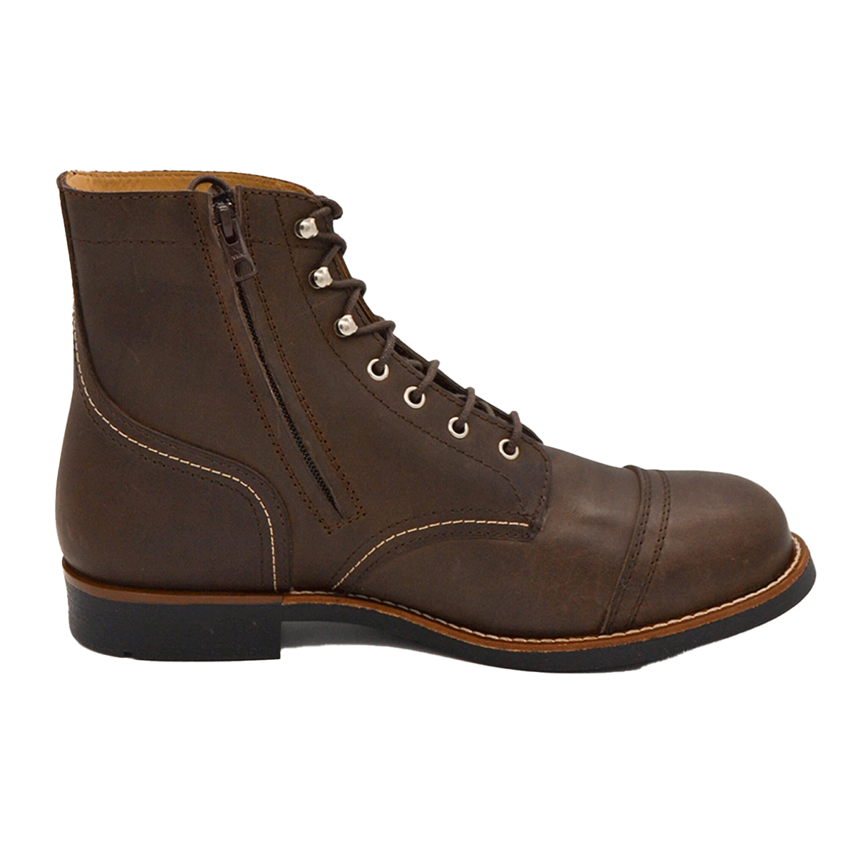 Rokker Moto Ranger Leather Boots Brown