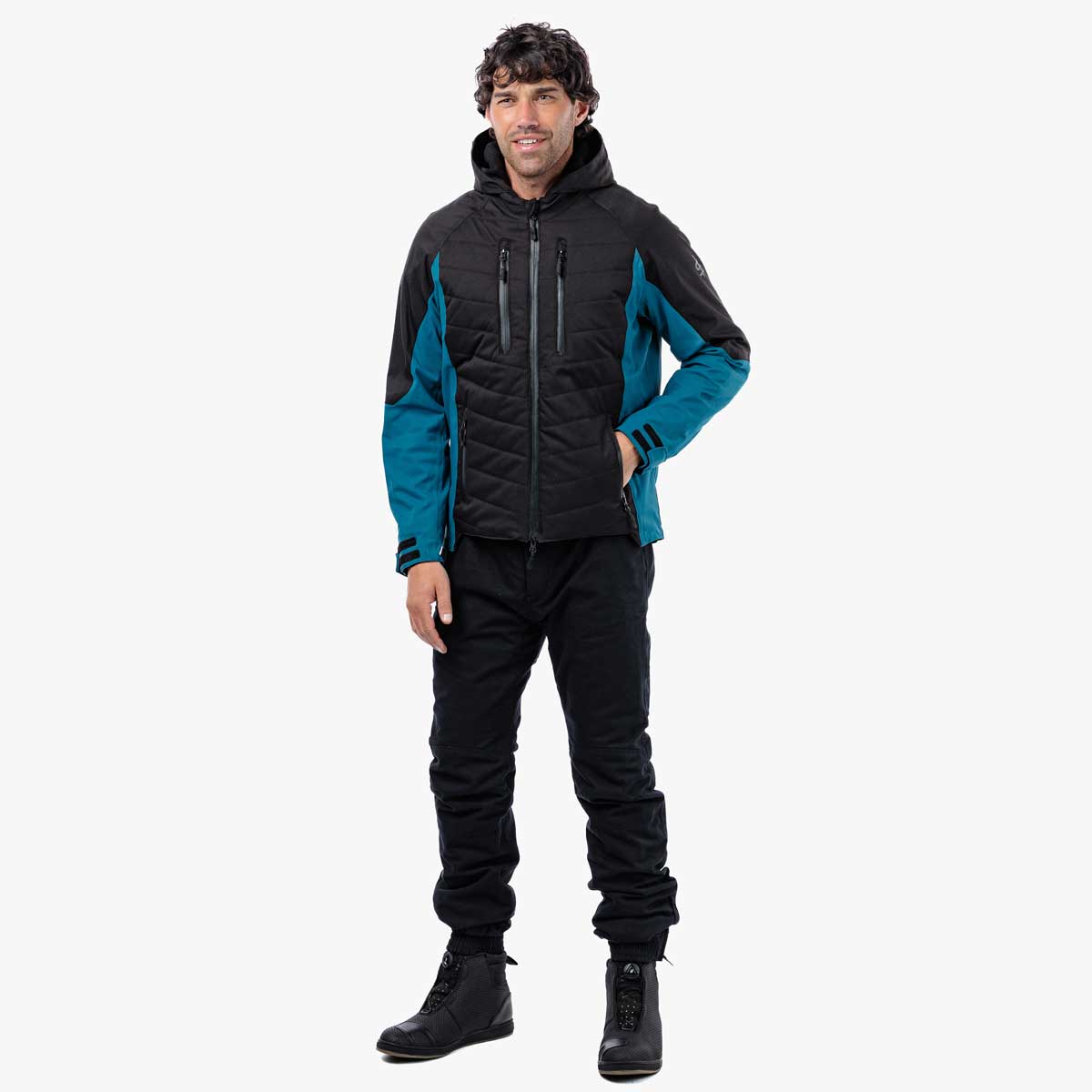 Spada Tino CE Waterproof Textile Jacket Black / Coral FREE UK Delivery, FREE 365 Day Returns | Moto Central