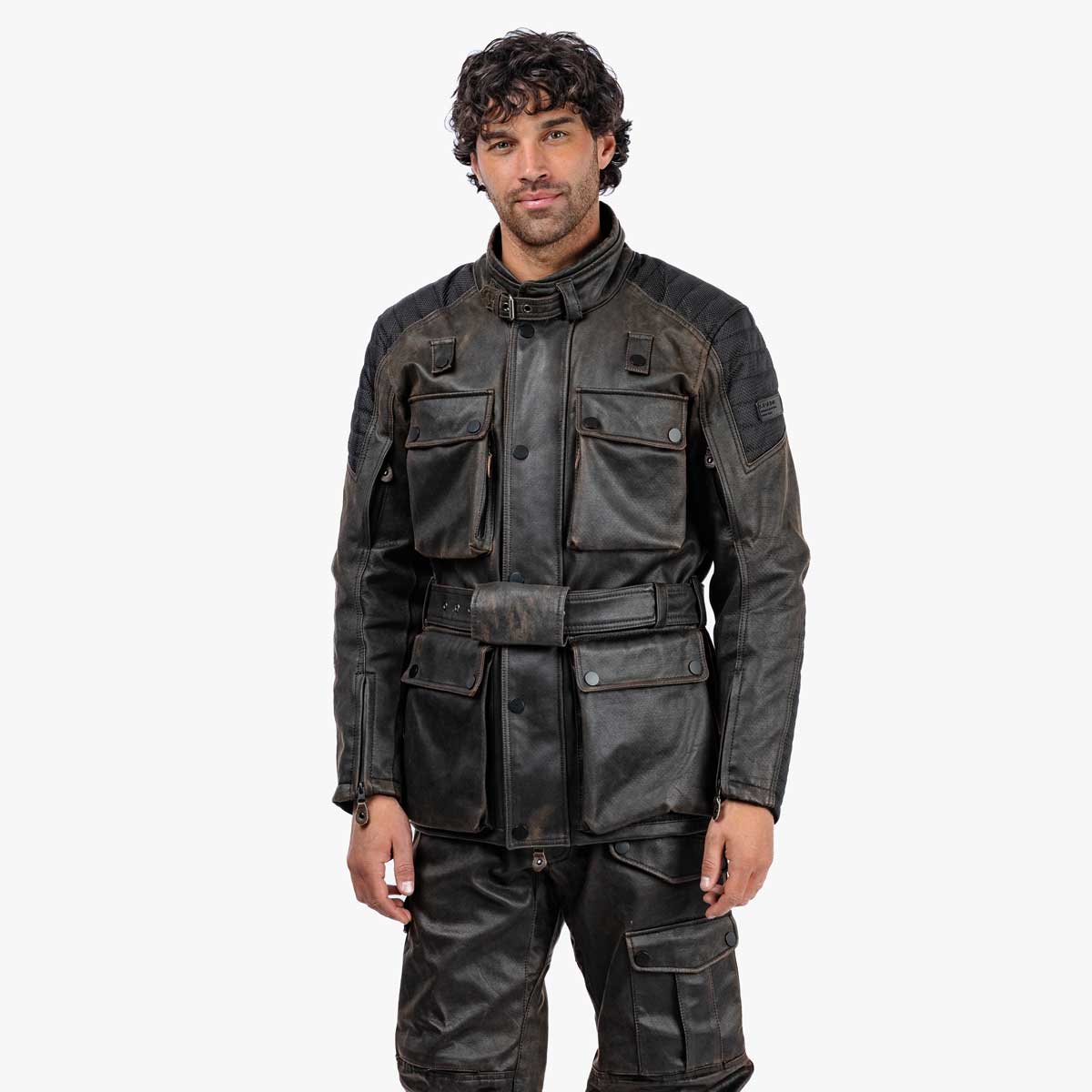 Spada Crossguard CE Waterproof Textile Jacket Walnut FREE UK Delivery, FREE 365 Day Returns | Moto Central