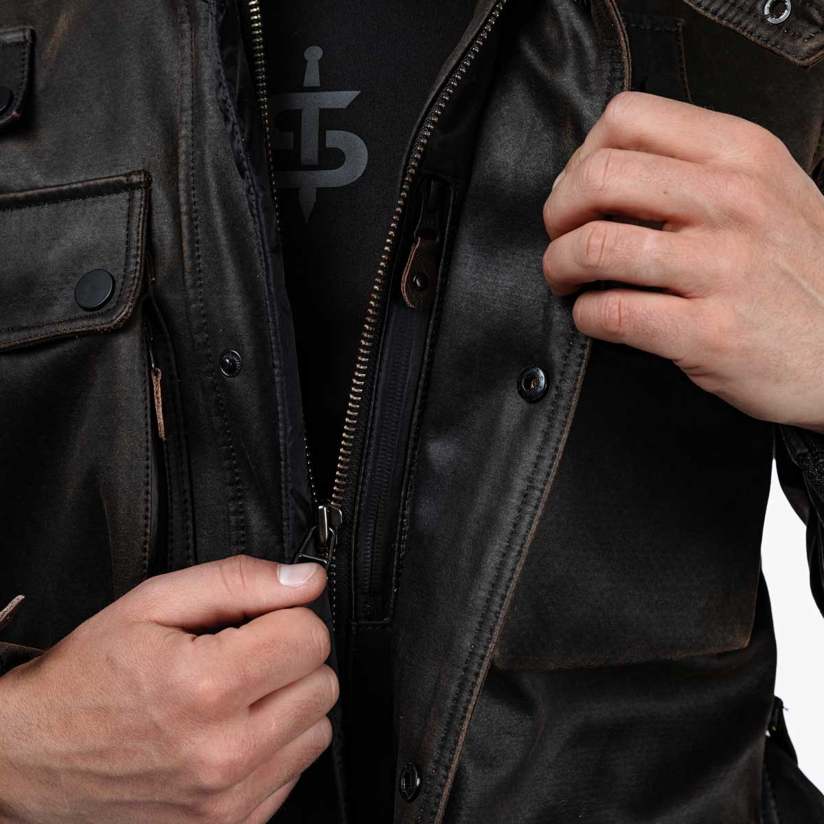 Spada Crossguard CE Waterproof Textile Jacket Walnut FREE UK Delivery, FREE 365 Day Returns | Moto Central