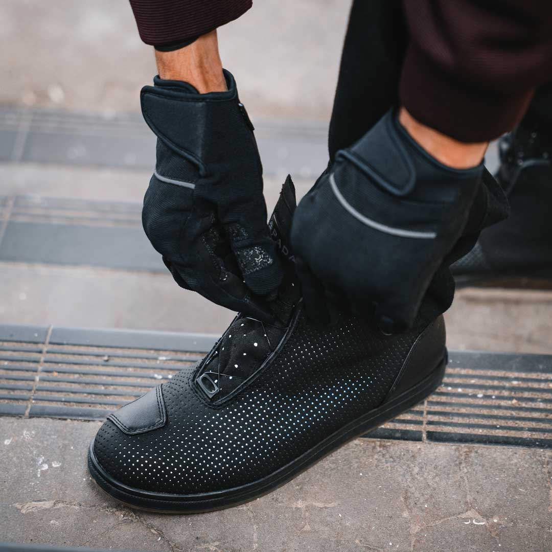 Spada Tachi Waterproof CE Trainer Boots Black FREE UK Delivery, FREE 365 Day Returns | Moto Central