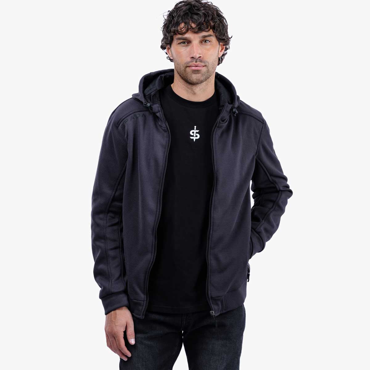 Spada Blade Zip CE Hoodie Turbulence FREE UK Delivery, FREE 365 Day Returns | Moto Central