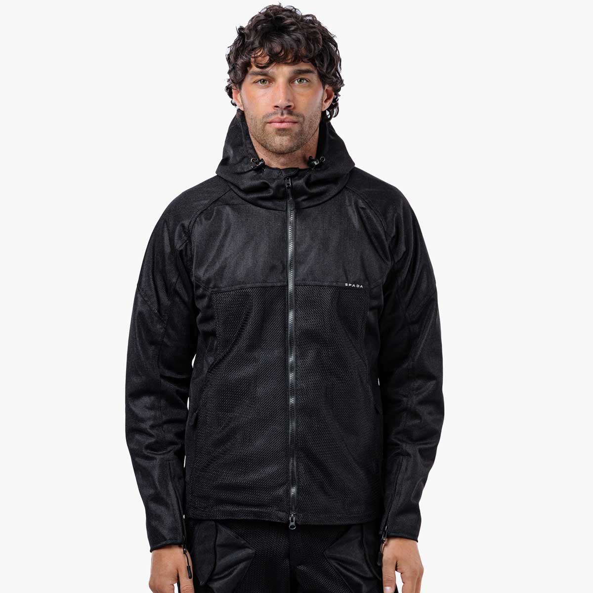 Spada Hooded Air CE Textile Jacket Black FREE UK Delivery, FREE 365 Day Returns | Moto Central