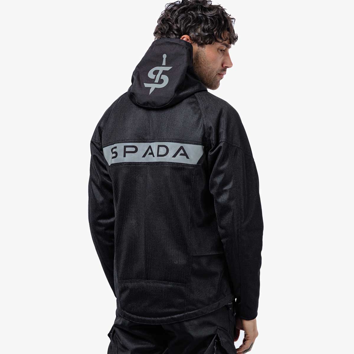 Spada Hooded Air CE Textile Jacket Black FREE UK Delivery, FREE 365 Day Returns | Moto Central
