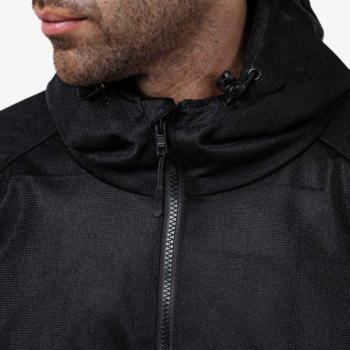 Spada Hooded Air CE Textile Jacket Black FREE UK Delivery, FREE 365 Day Returns | Moto Central