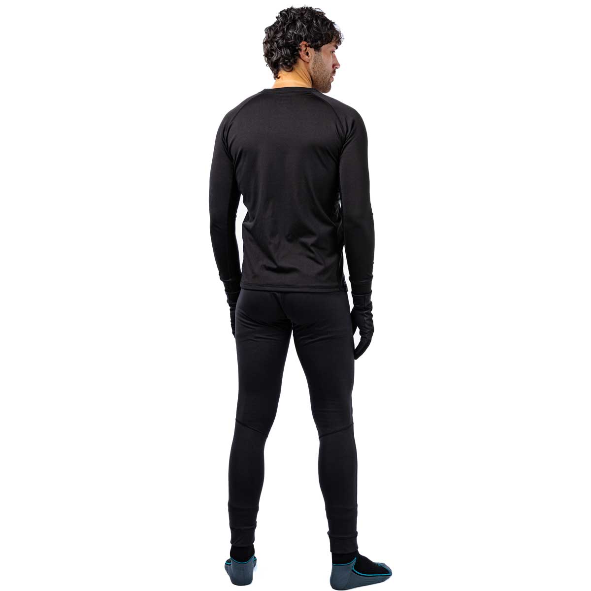 Spada Crucible Crew Long Sleeves Base Layer T-Shirt Black / Petrol FREE UK Delivery, FREE 365 Day Returns | Moto Central