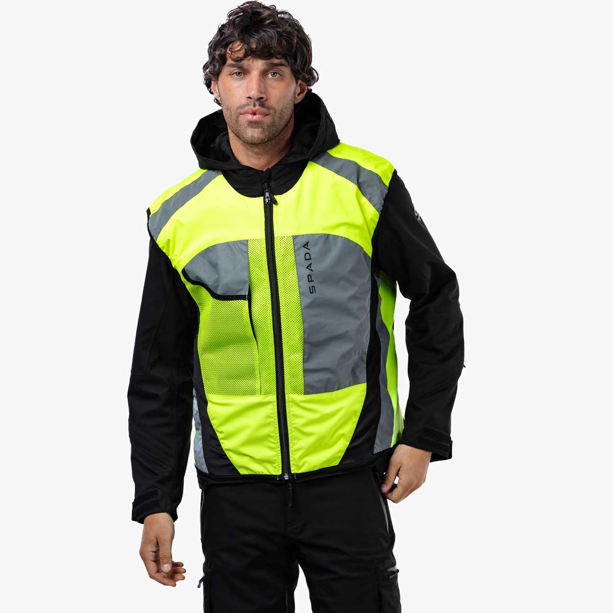 Spada Spark Hi-Vis Vest Yellow FREE UK Delivery, FREE 365 Day Returns | Moto Central