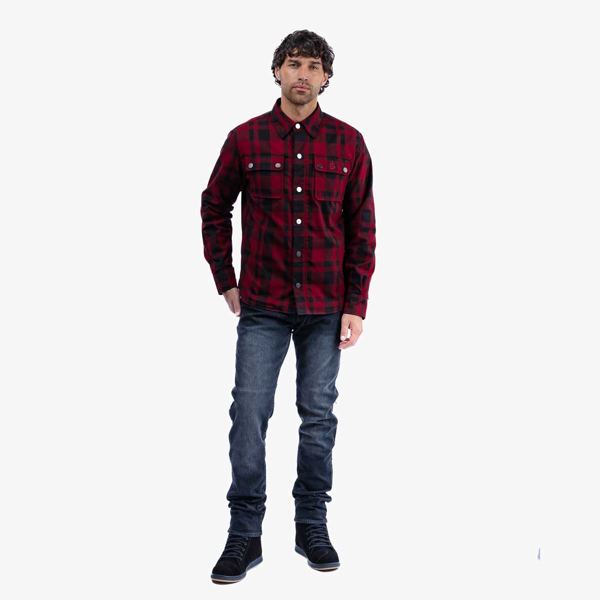 Spada Ember CE Shirt Black / Red FREE UK Delivery, FREE 365 Day Returns | Moto Central