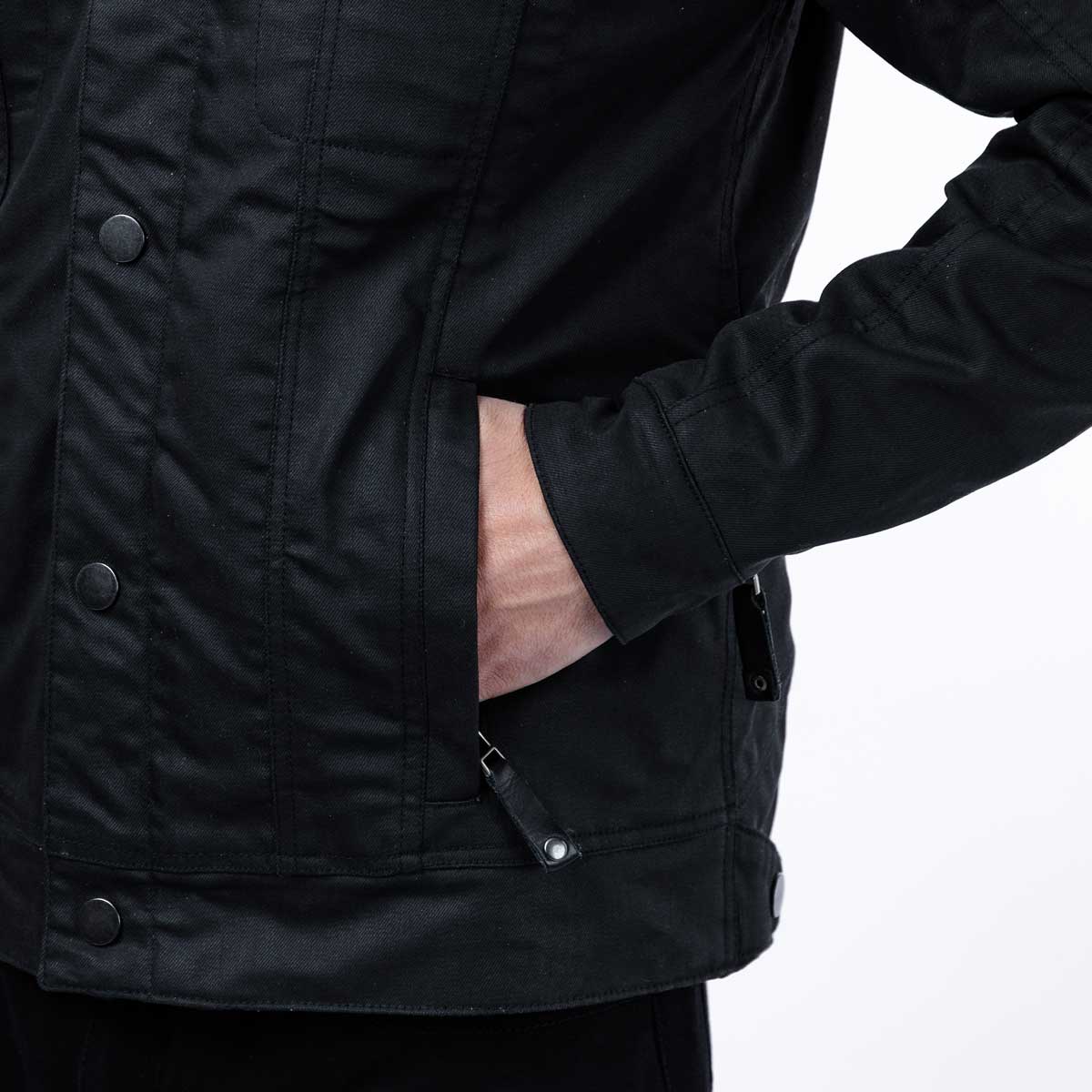 Spada Temper Trucker CE Textile Jacket Black / Tan FREE UK Delivery, FREE 365 Day Returns | Moto Central