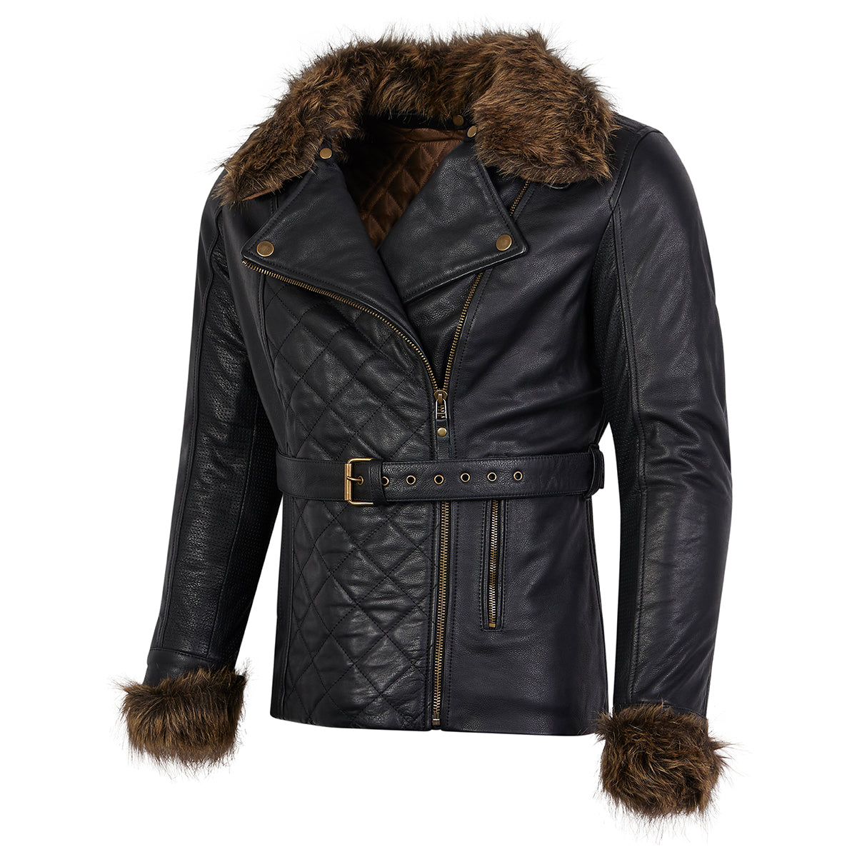 Spada Lancer CE Ladies Leather Coat Black FREE UK Delivery, FREE 365 Day Returns | Moto Central