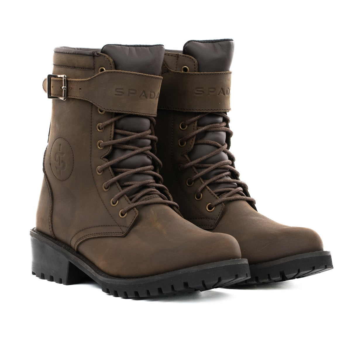 Spada Piston CE Ladies Boots Brown FREE UK Delivery, FREE 365 Day Returns | Moto Central