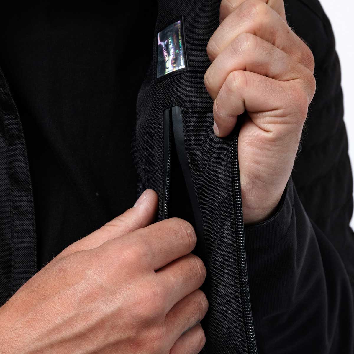 Spada Cafe Flux CE Textile Jacket Black FREE UK Delivery, FREE 365 Day Returns | Moto Central
