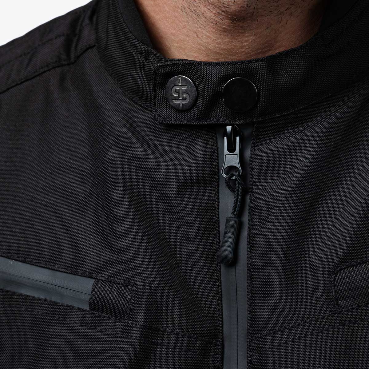 Spada Cafe Flux CE Textile Jacket Black FREE UK Delivery, FREE 365 Day Returns | Moto Central