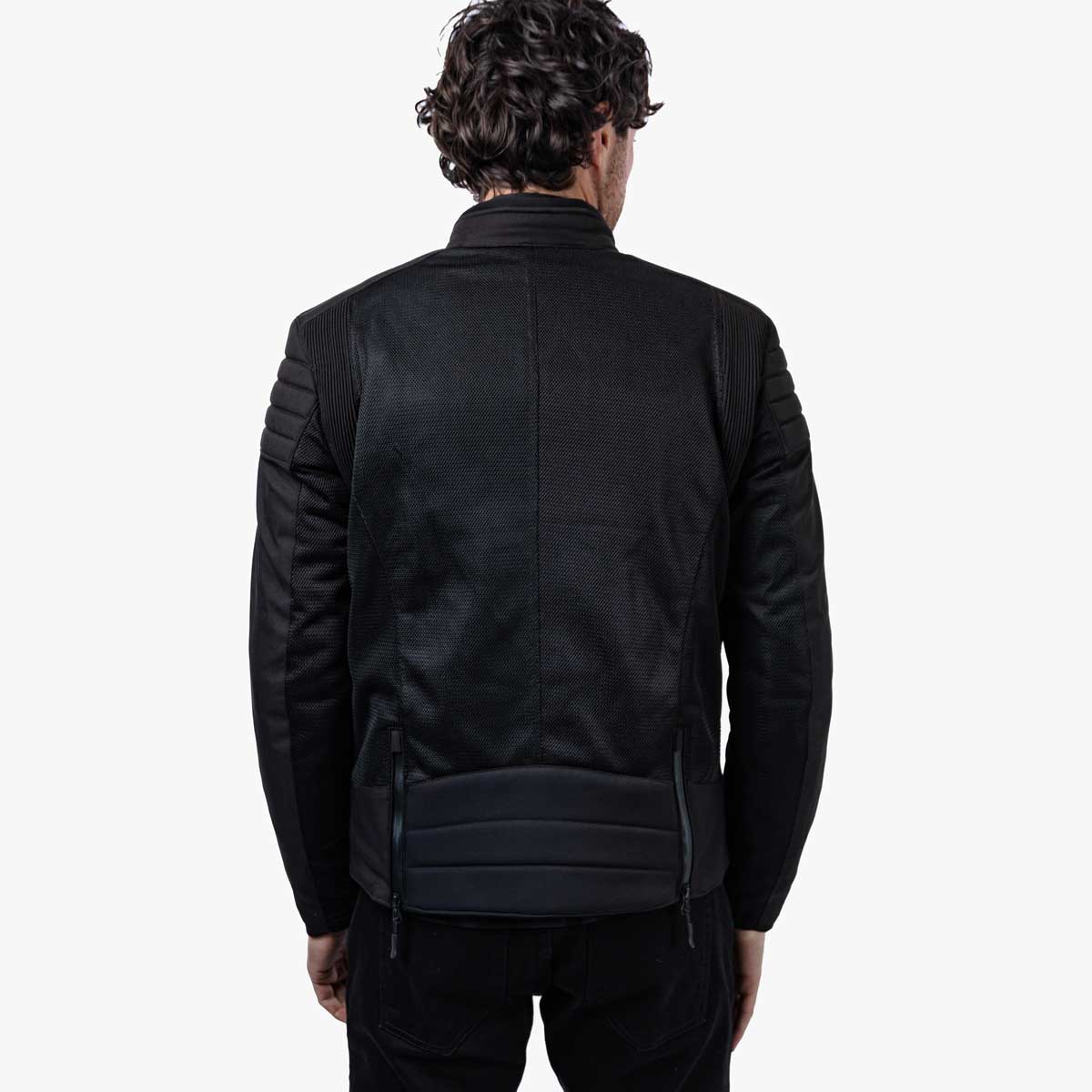 Spada Cafe Air CE Textile Jacket Black FREE UK Delivery, FREE 365 Day Returns | Moto Central