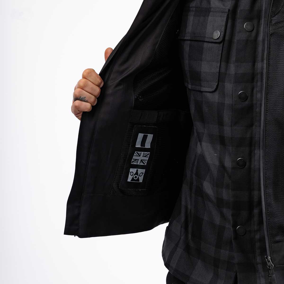 Spada Cafe Air CE Textile Jacket Black FREE UK Delivery, FREE 365 Day Returns | Moto Central