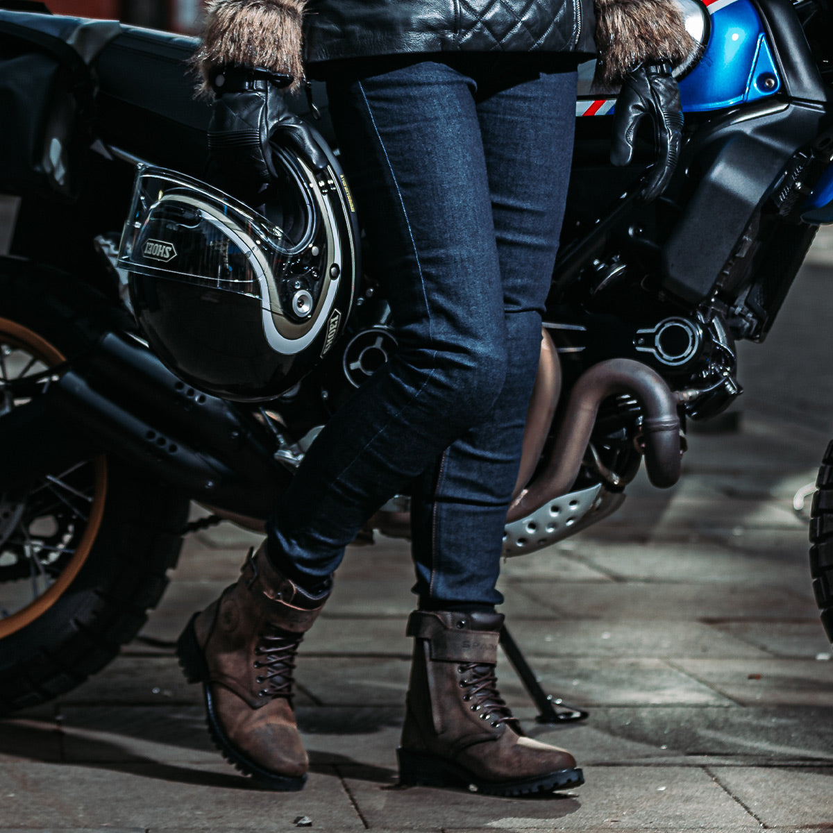 Spada Ronin CE Ladies Denim Jeans Raw Indigo FREE UK Delivery, FREE 365 Day Returns | Moto Central