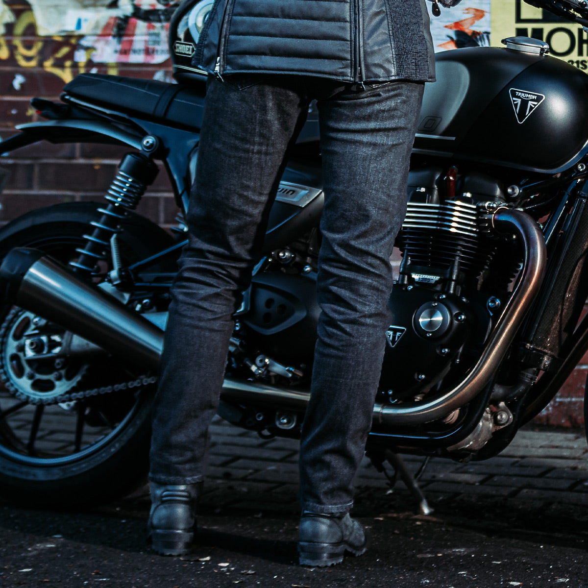 Spada Drifter CE Ladies Denim Jeans Washed Black FREE UK Delivery, FREE 365 Day Returns | Moto Central
