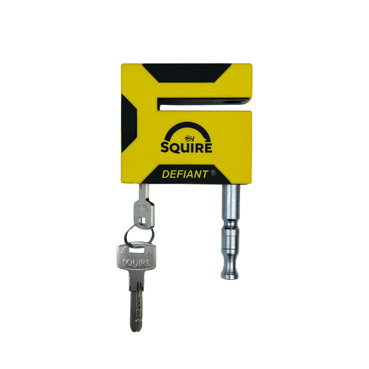 Squire Defiant Disc Lock Keyed Alike Black