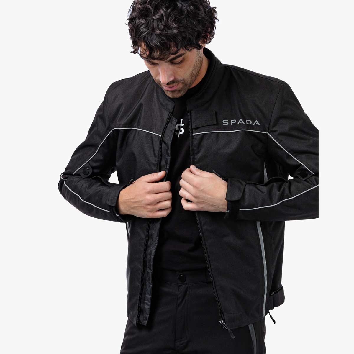 Spada Pace Rev.2 CE Waterproof Textile Jacket Black FREE UK Delivery, FREE 365 Day Returns | Moto Central