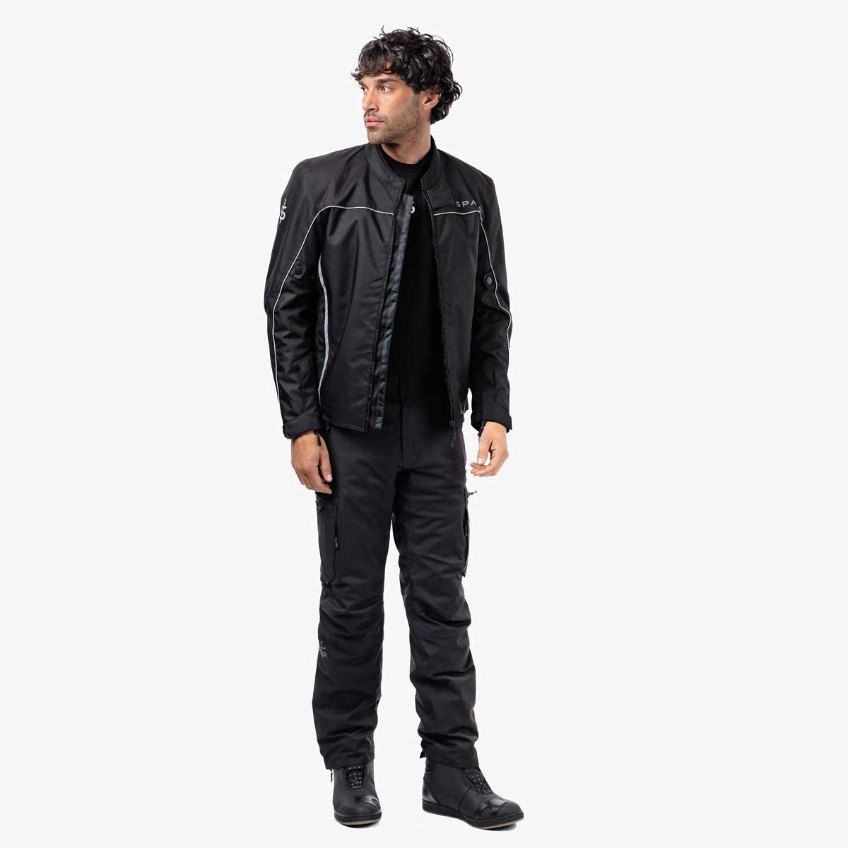 Spada Pace Rev.2 CE Waterproof Textile Jacket Black FREE UK Delivery, FREE 365 Day Returns | Moto Central