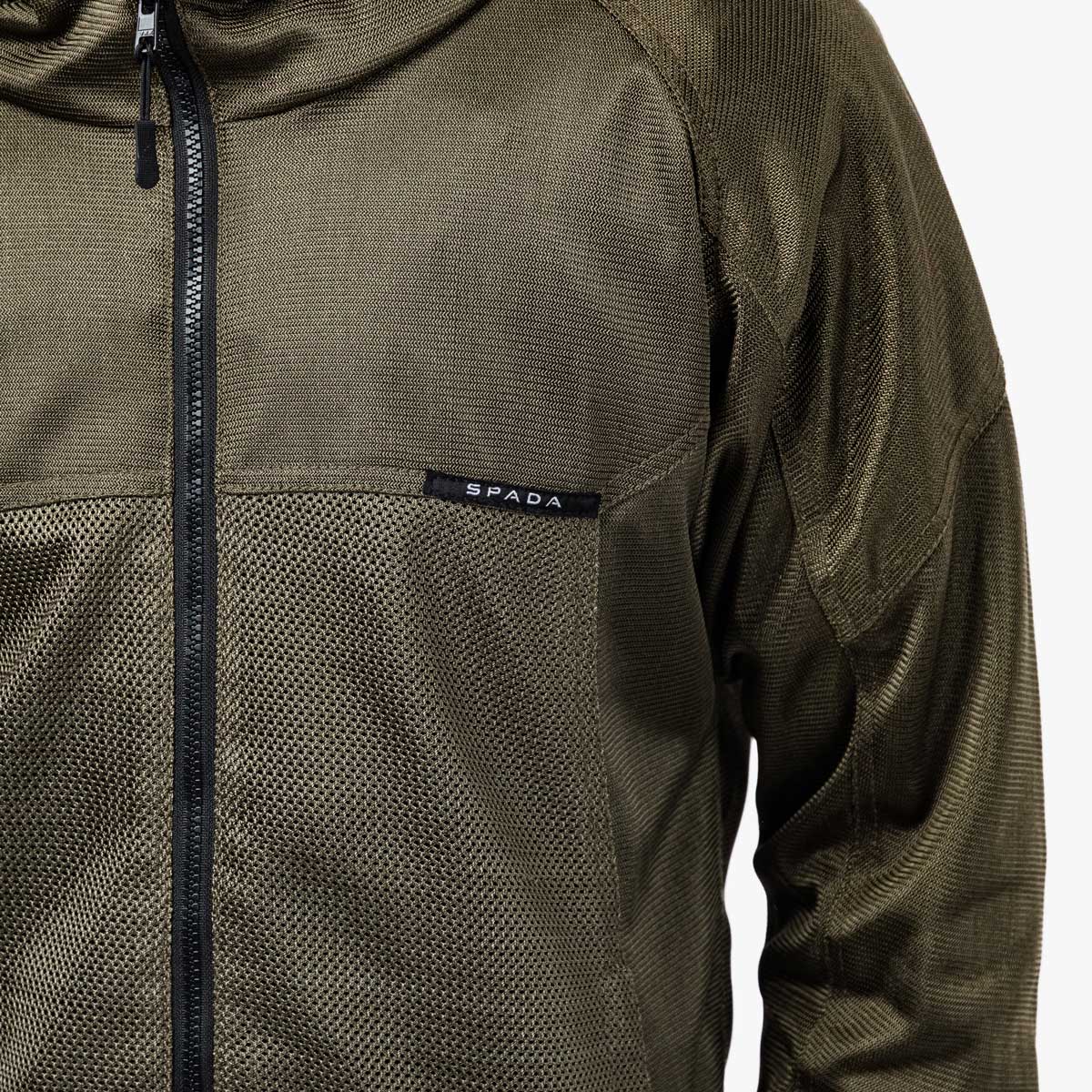 Spada Hooded Air CE Textile Jacket Olive Green FREE UK Delivery, FREE 365 Day Returns | Moto Central