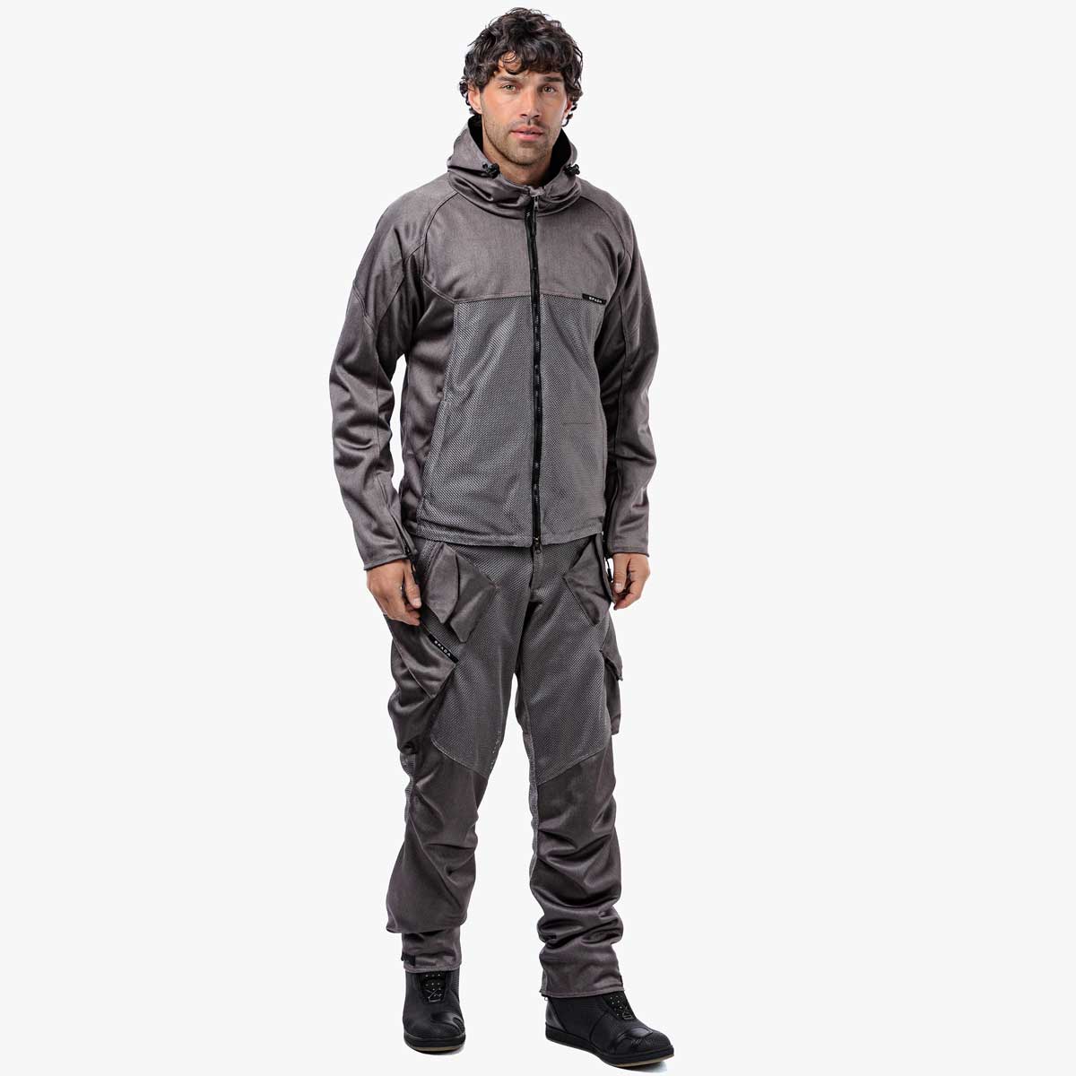 Spada Hooded Air CE Textile Jacket Ultimate Grey FREE UK Delivery, FREE 365 Day Returns | Moto Central