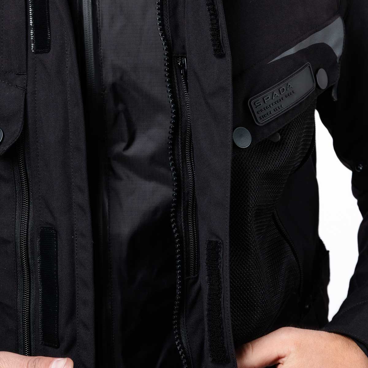 Spada Vanguard CE Waterproof Textile Jacket Stealth Black FREE UK Delivery, FREE 365 Day Returns | Moto Central